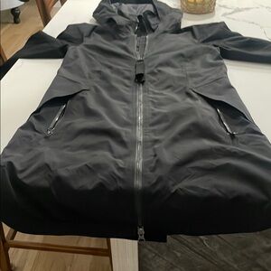 Lululemon Athletica Black Trench Coat